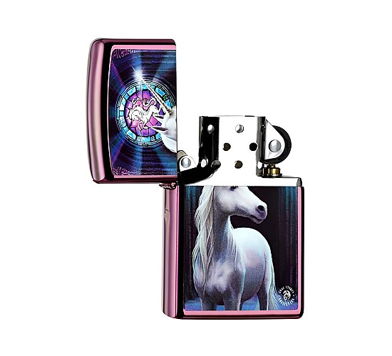 Zippo van Anne stokes collection met een unicorn