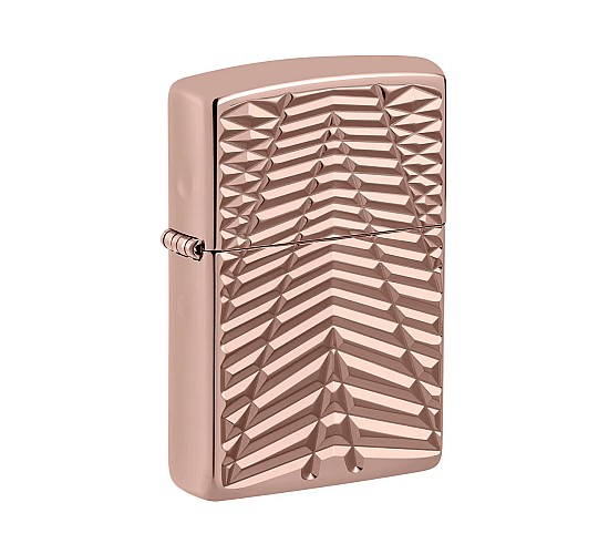 Armor zippo geometric pattern rose gold