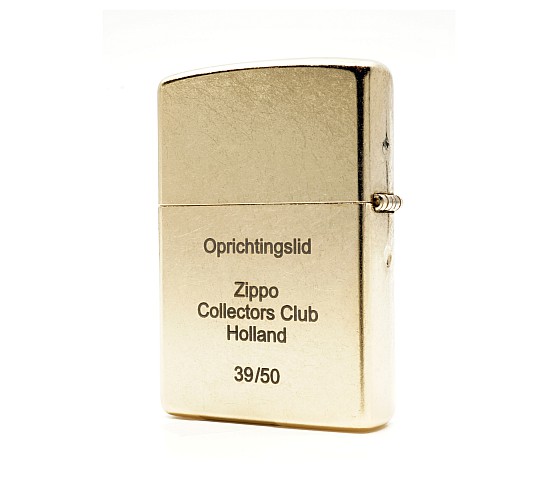 Bronzen zippo achterkant street chrome