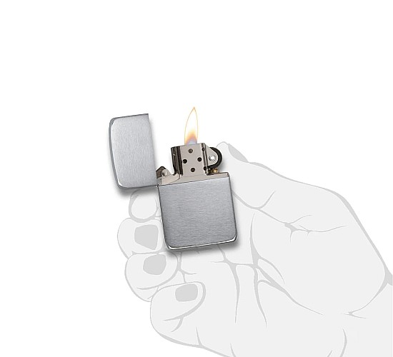 Brushed chrome 1941 replica zippo