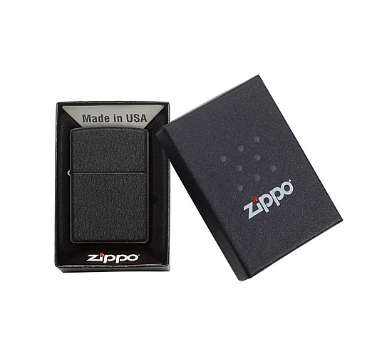 Doosje met de Crackle (black) van Zippo