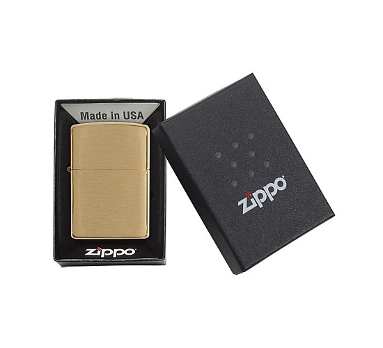 Doosje met de Brushed  Brass van Zippo