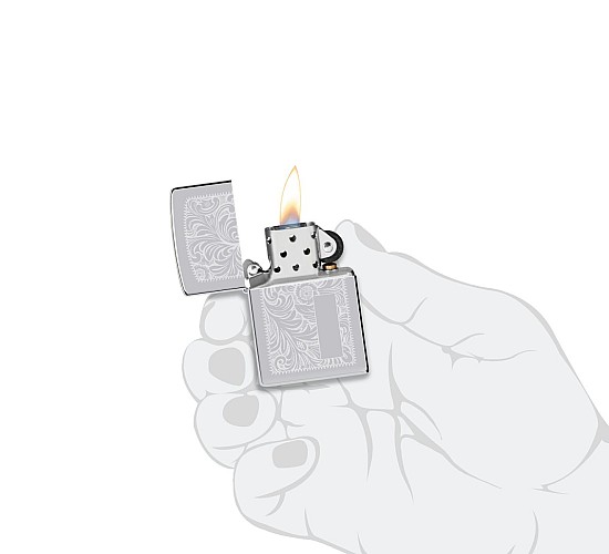 Classic venetian chrome zippo