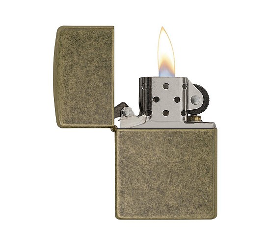 Classic zippo antique brass