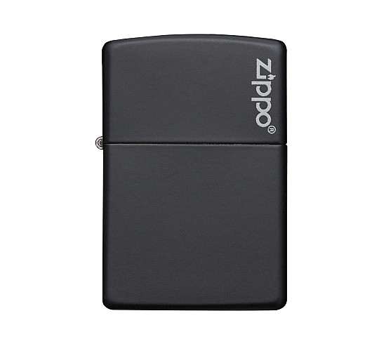 Classic zippo black matte with logo