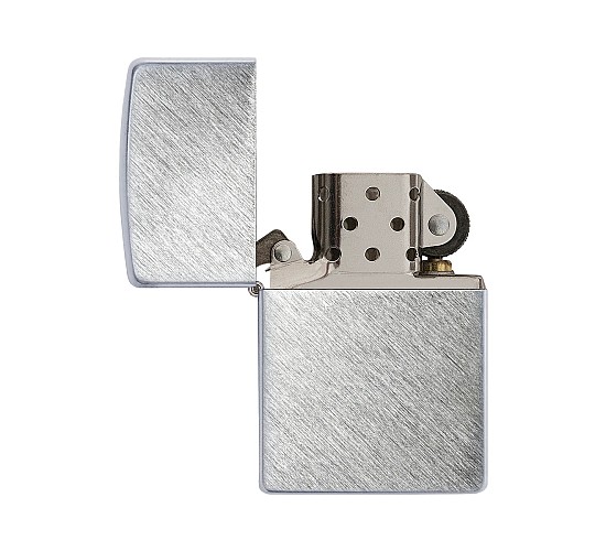 Classic zippo herringbone sweep chrome