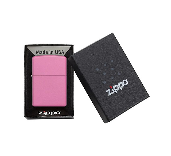 Doosje met de Pink matte van Zippo