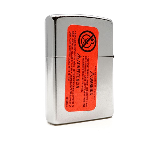 Elvis zippo chrome 2001 achterkant