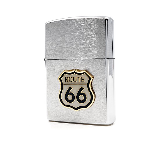 Embleem route 66 zippo
