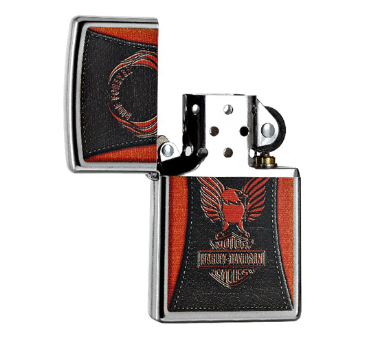 Zippo ride forever oranje met zwart