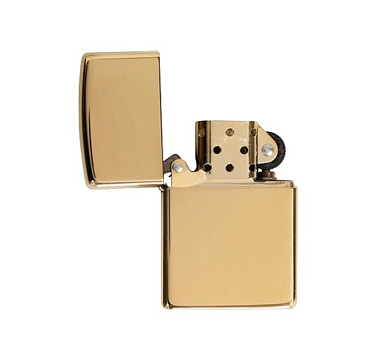 Heavy wall high polish brass zippo