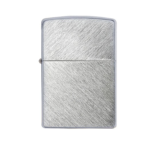 Herringbone sweep chrome zippo