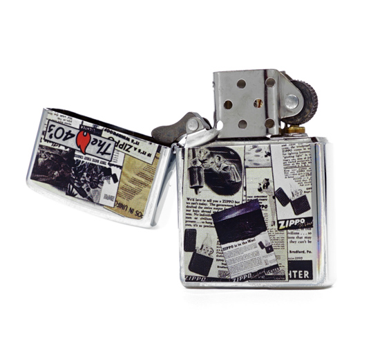 Jaren 40 zippo inside klep