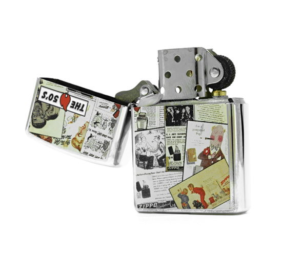 Jaren 50 zippo open