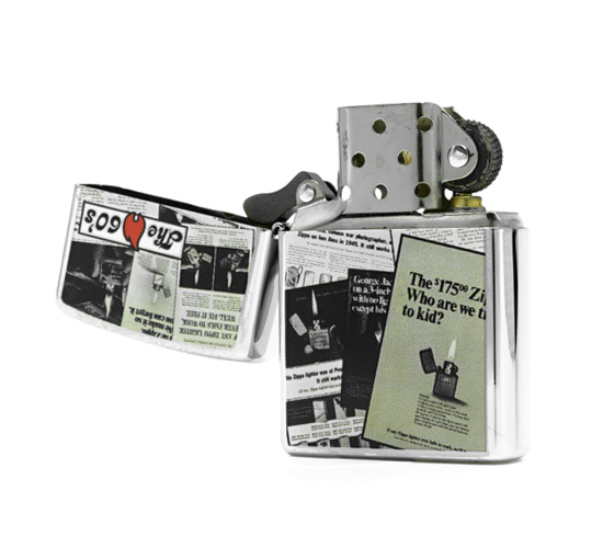 Jaren 60 zippo binnen