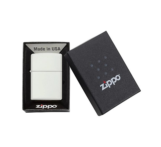 Doosje met de Wit Mat  van Zippo