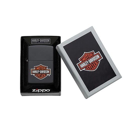 Doosje met de Harley Davidson Zwart van Zippo