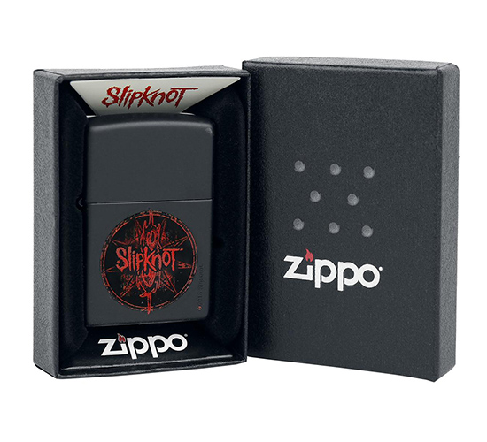 Officeel zippo doosje met zippo Slipknot Black