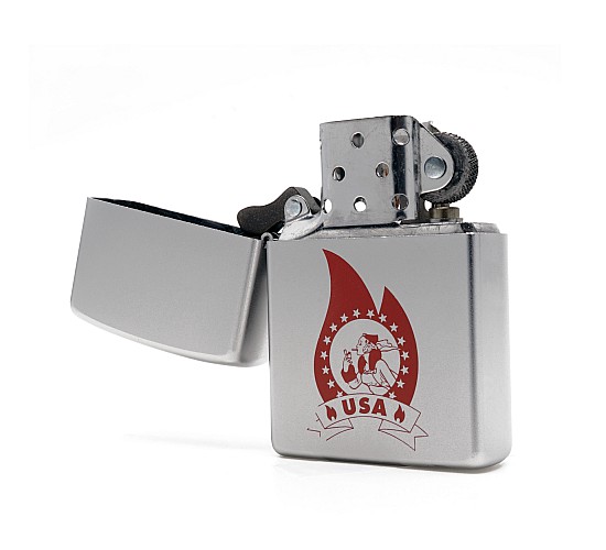 Open zippo inside windy 2009 satin