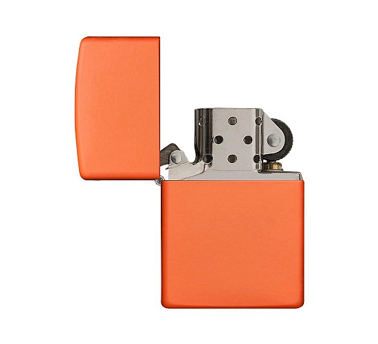 Orange matte zippo