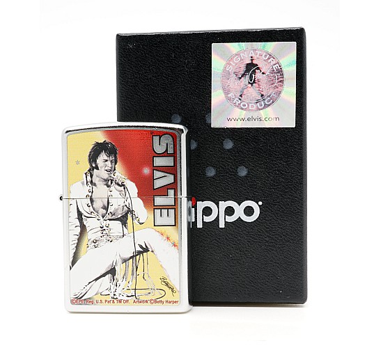 Original elvis betty harper zippo box