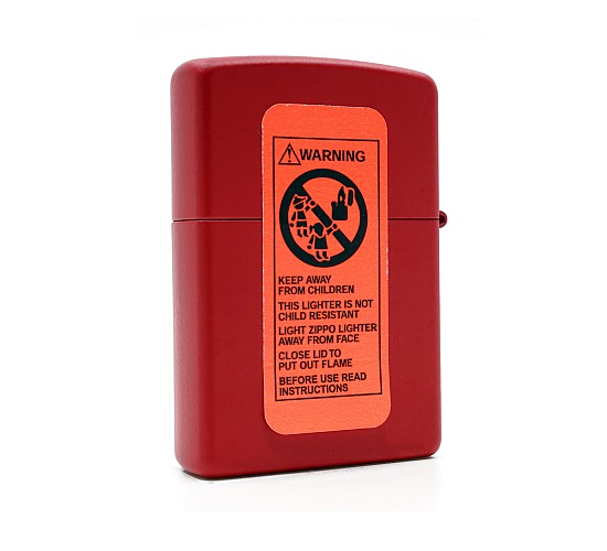 Red zippo back ford mustang