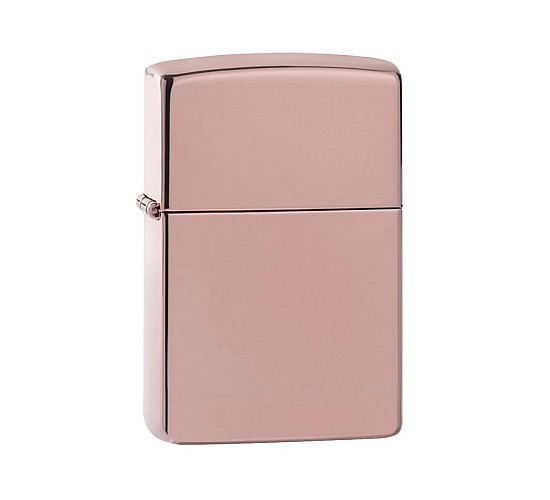 Reg high polished zippo rose gold