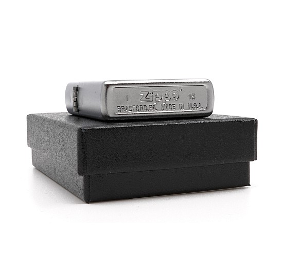 Satin chrome zippo aansteker uk
