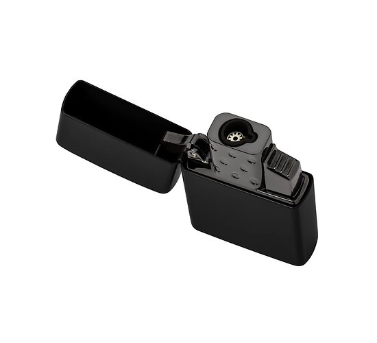 Single torch butane insert zwart zippo