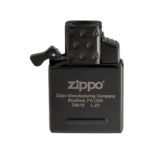 Single torch zippo butane insert black