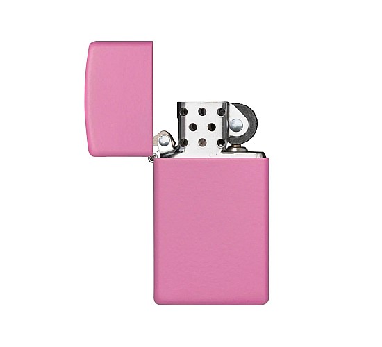 Slim zippo matte pink