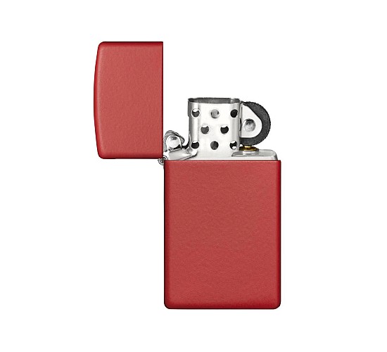 Slim zippo red matte
