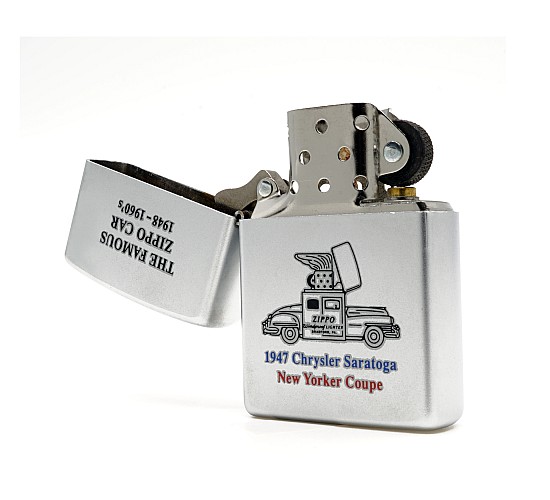 The famous zippo car satin chrome