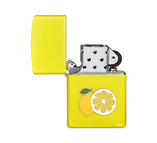 Yellow matte zippo foodie lemon