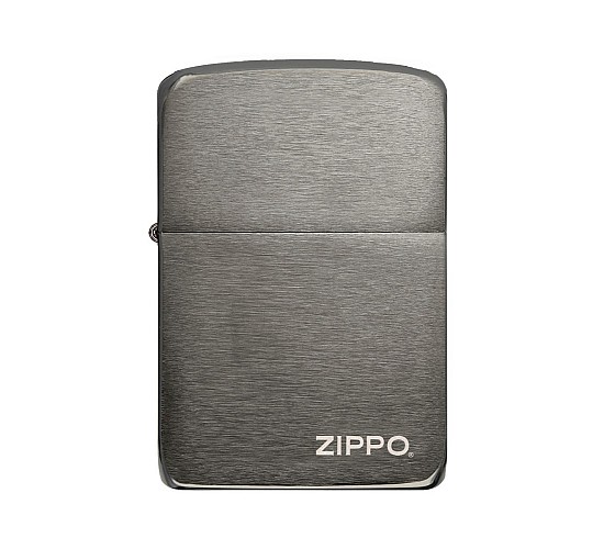 Zippo 1941 black ice with logo