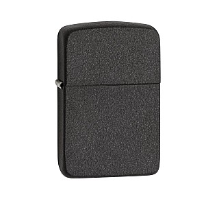 Zippo Replica 1941 Black Crackle™ antraciet zwarte aansteker met ruwe Black Crackle afwerking