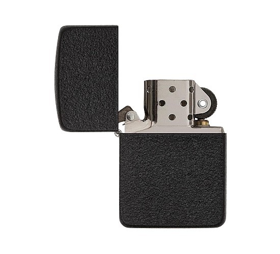 Zippo 1941 replica black crackle open
