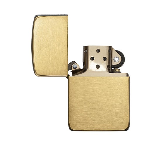 Goudkleurig geborstelde (brass) replica 1942 windproof zippo