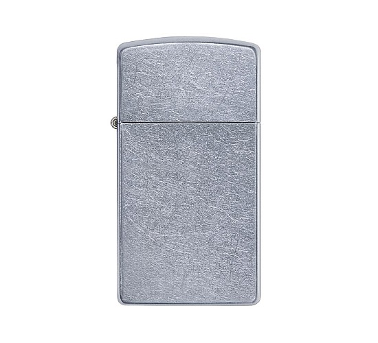 Slim case zippo street chroom finish