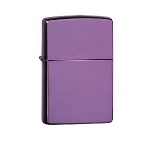 Zippo Abyss Regular aansteker met gepolijste paarse basis en strak design