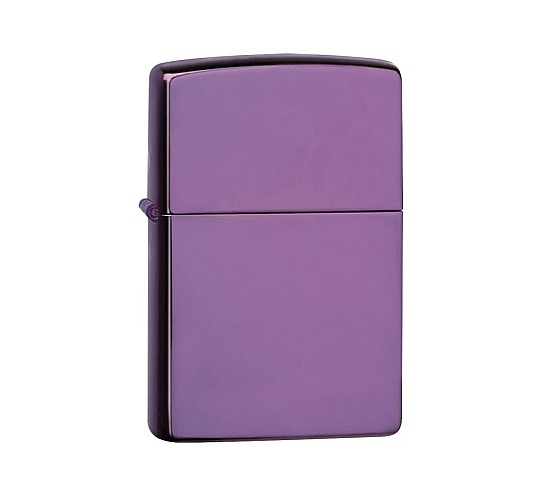 Zippo Abyss Regular aansteker met gepolijste paarse basis en strak design