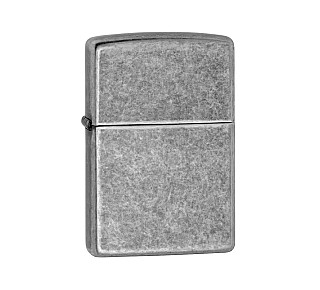 Zippo Antique silver met matte antique chroom afwerking als basis design, regular model