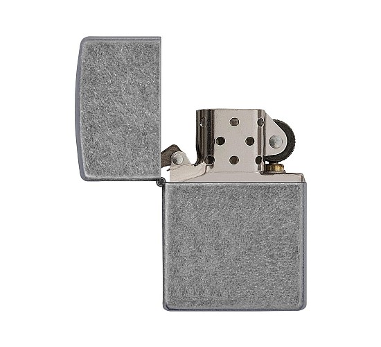 Zippo antique silver finish
