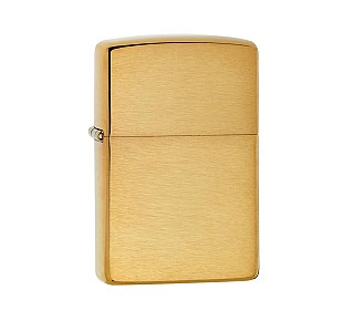 Zippo Armor aansteker met geborstelde messing afwerking en strak basisontwerp