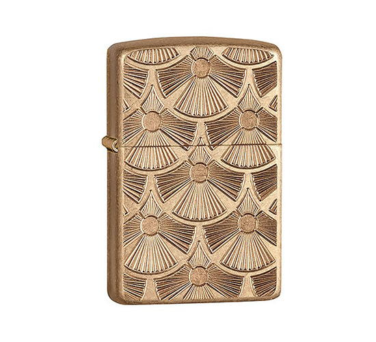 Zippo armor case fanned discs