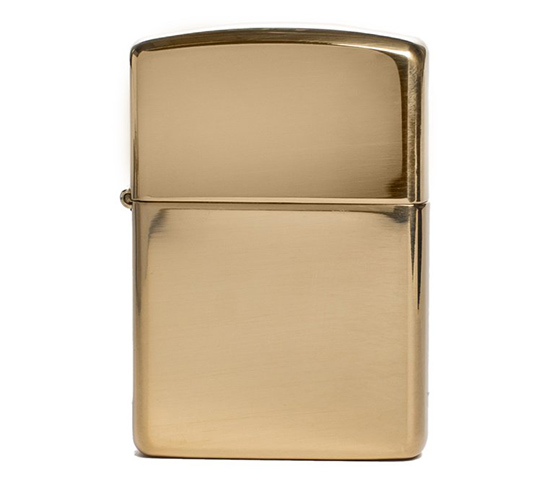 Armor zippo high polished brass finish