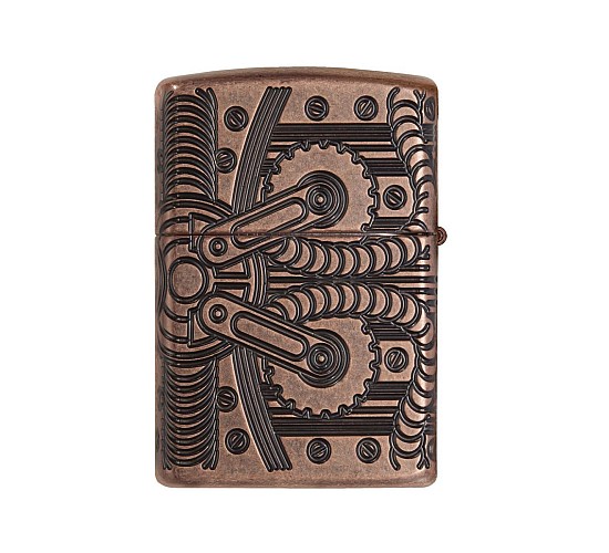 Zippo armor gears antique copper 29523