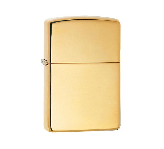 Zippo Armor high polish aansteker in messing met glanzende gepolijste afwerking en stevig ontwerp