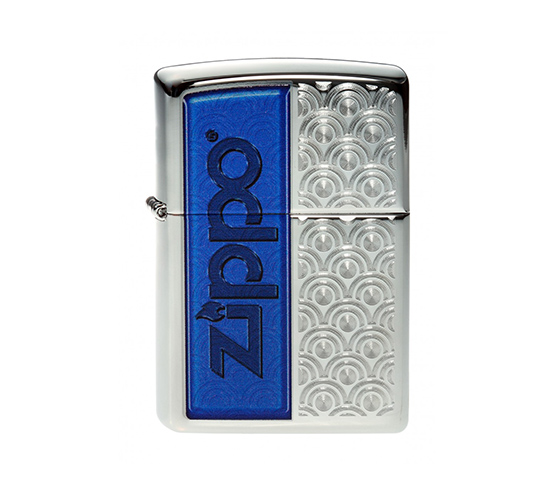 Zippo art deco bleu original