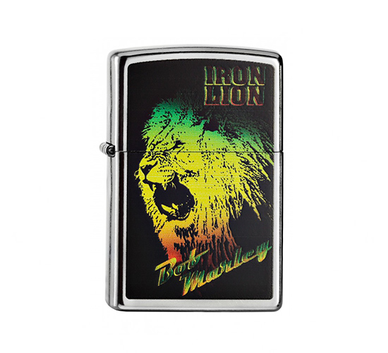Zippo bob marley iron lion